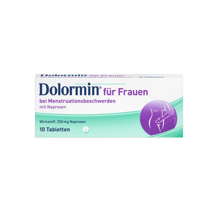 Dolormin für Frauen bei Menstruationsbeschwerden Tabletten, 10 St. Tabletten