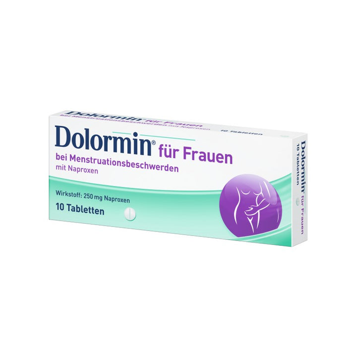 Dolormin für Frauen bei Menstruationsbeschwerden Tabletten, 10 St. Tabletten