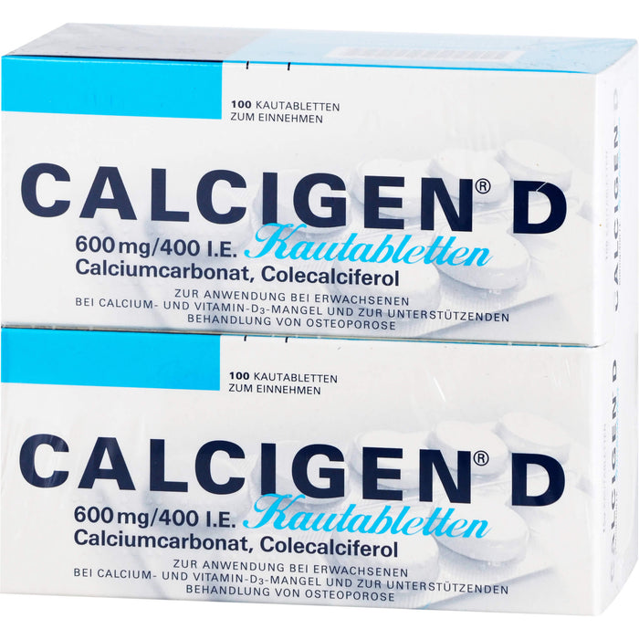 CALCIGEN D 600 mg/400 I.E. Kautabletten, 200 St KTA