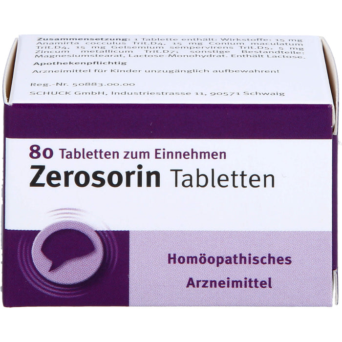 Zerosorin Tabletten, 80 St TAB