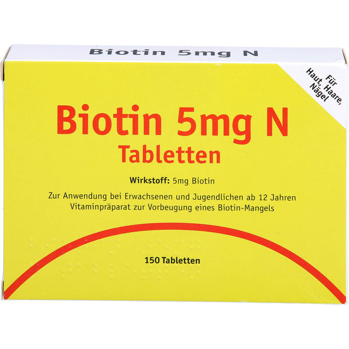 Karl Minck Biotin 5 mg N Tabletten, 150 St. Tabletten