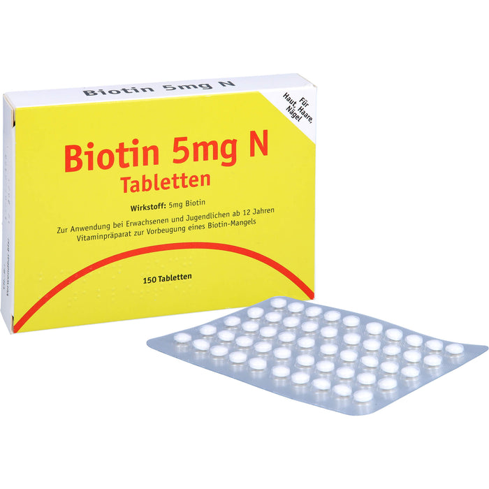Karl Minck Biotin 5 mg N Tabletten, 150 St. Tabletten