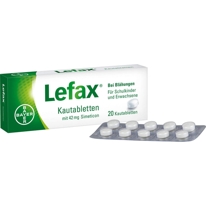 Lefax Kautabletten bei Blähungen, 20 St. Tabletten
