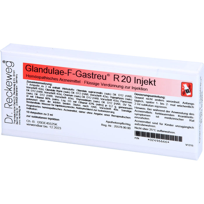 Glandulae-F-Gastreu R20 Injekt, 10X2 ml AMP