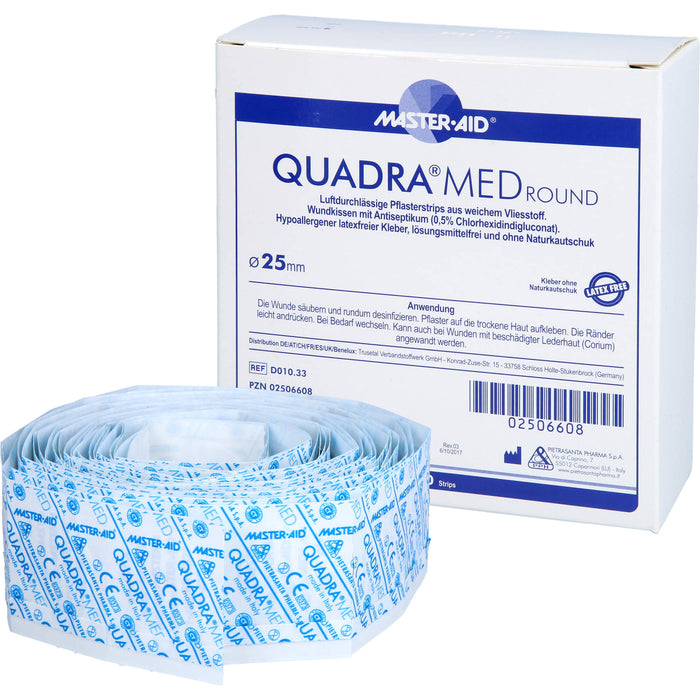 QUADRA MED round 22,5 mm Strips Master Aid, 150 St PFL