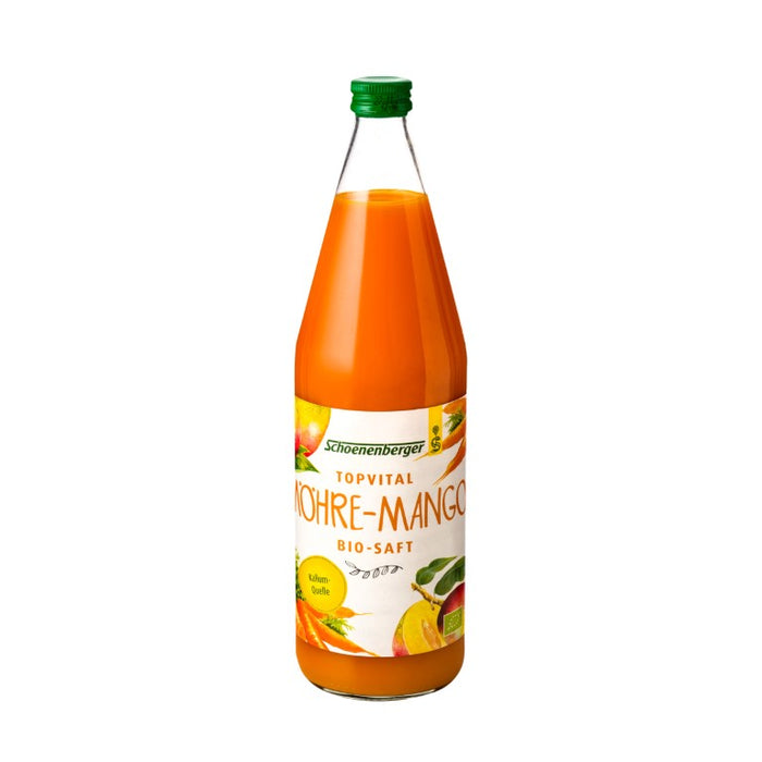 Schoenenberger Topvital Möhre-Mango Bio-Saft, 750 ml Lösung