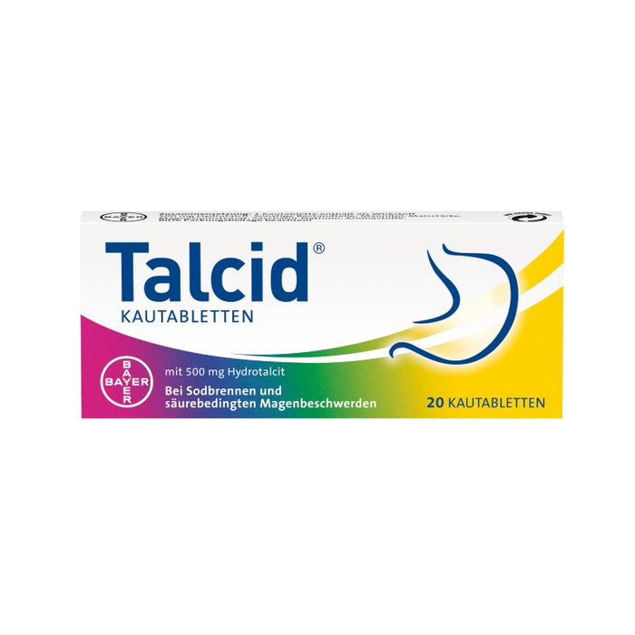 Talcid Kautabletten, 20 St. Tabletten