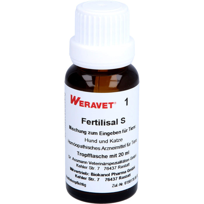 Weravet 1 Fertilisal S Mischung für Tiere, 20 ml Lösung