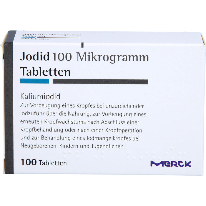 MERCK Jodid 100 Mikrogramm Tabletten, 100 St. Tabletten