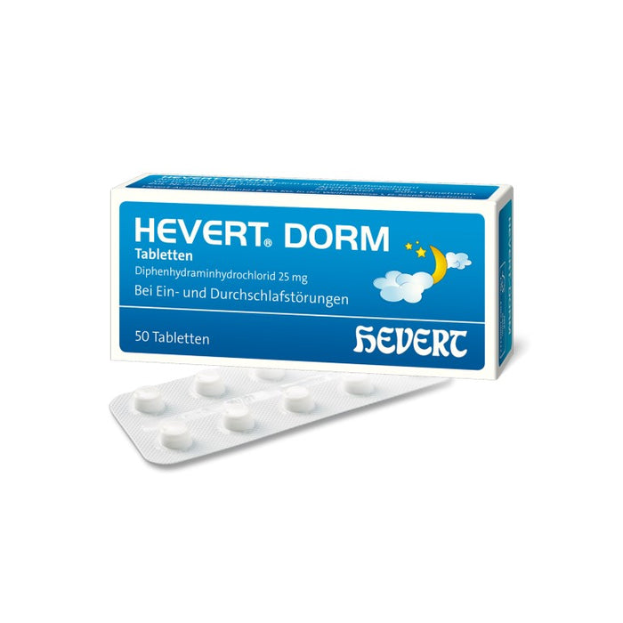 Hevert Dorm Tabletten bei Ein- und Durchschlafstörungen, 50 St. Tabletten