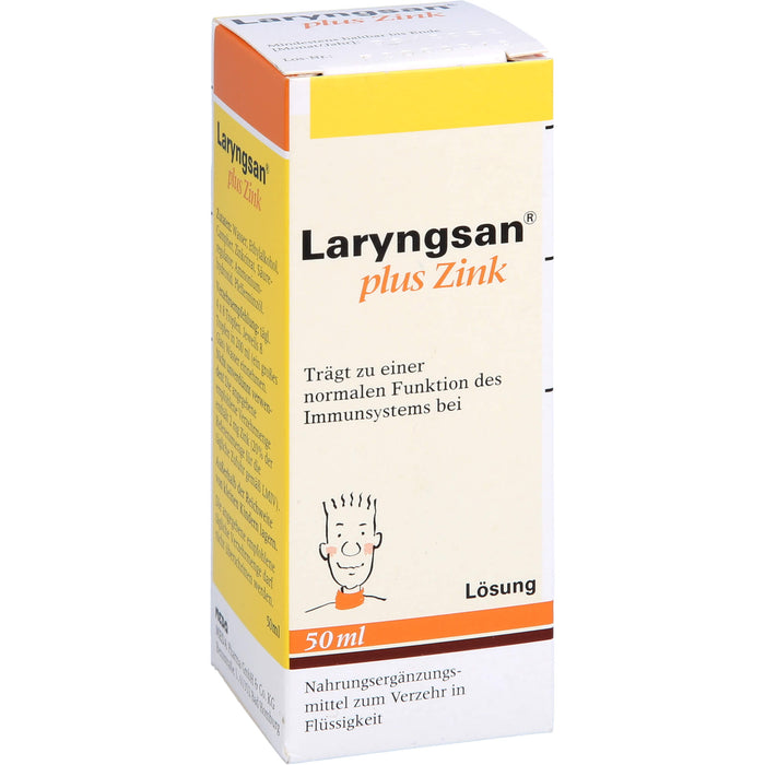Laryngsan plus Zink Lösung trägt zu einer normalen Funktion des Immunsystems bei, 50 ml Lösung