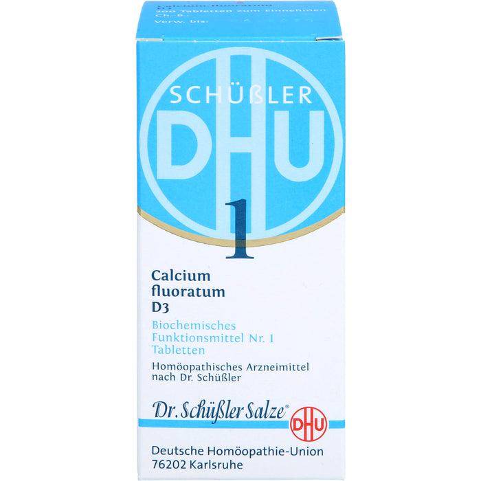 DHU Schüßler-Salz Nr. 1 Calcium fluoratum D3 Tabletten, 200 St. Tabletten