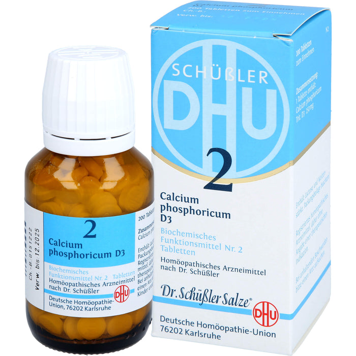 DHU Schüßler-Salz Nr. 2 Calcium phosphoricum D3 Tabletten, 200 St. Tabletten