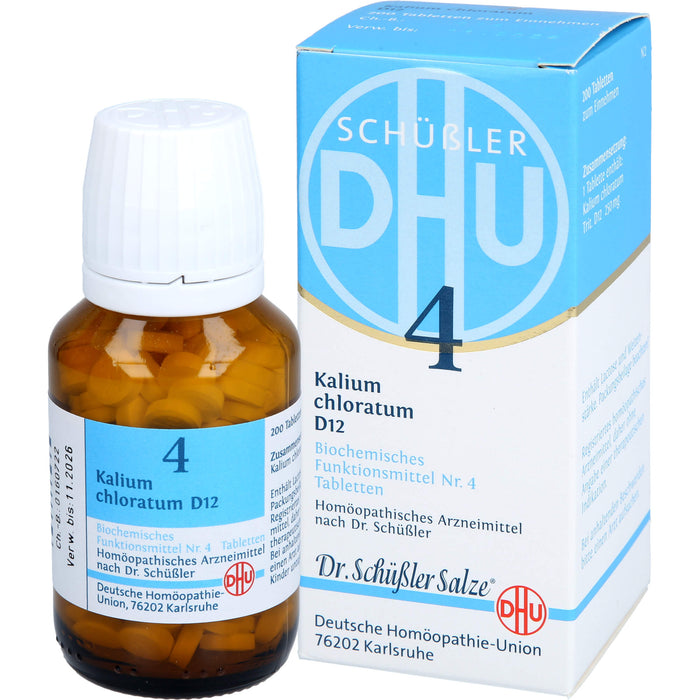 DHU Schüßler-Salz Nr. 4 Kalium chloratum D12 Tabletten, 200 St. Tabletten