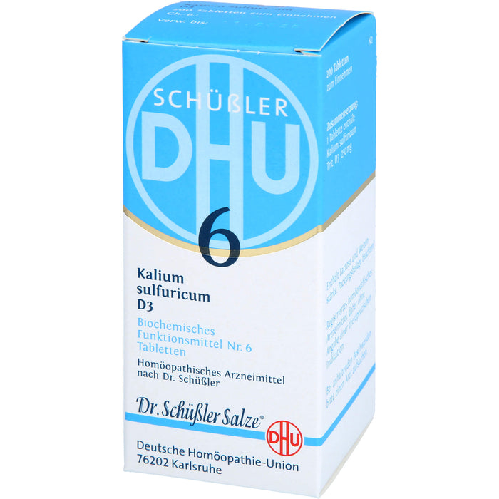 DHU Schüßler-Salz Nr. 6 Kalium sulfuricum D3 Tabletten, 200 St. Tabletten