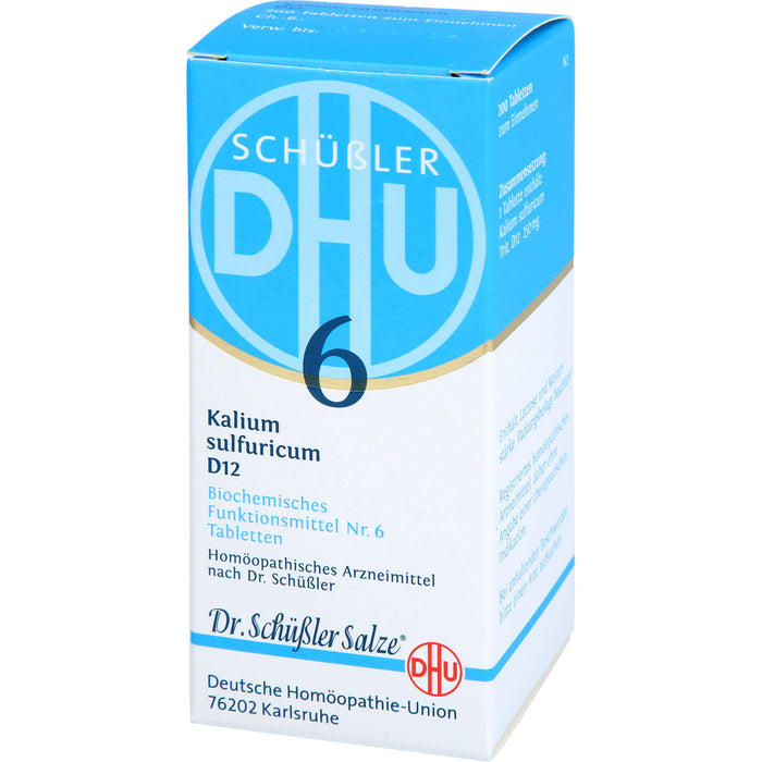 DHU Schüßler-Salz Nr. 6 Kalium sulfuricum D 12 Tabletten, 200 St. Tabletten