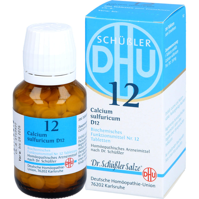 DHU Schüßler-Salz Nr. 12 Calcium sulfuricum D 12 Tabletten, 200 St. Tabletten