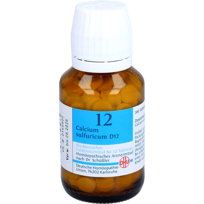 DHU Schüßler-Salz Nr. 12 Calcium sulfuricum D 12 Tabletten, 200 St. Tabletten