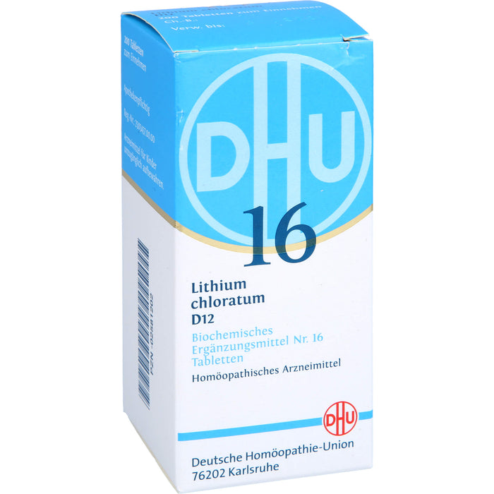 DHU Schüßler-Salz Nr. 16 Lithium chloratum D12 Tabletten, 200 St. Tabletten