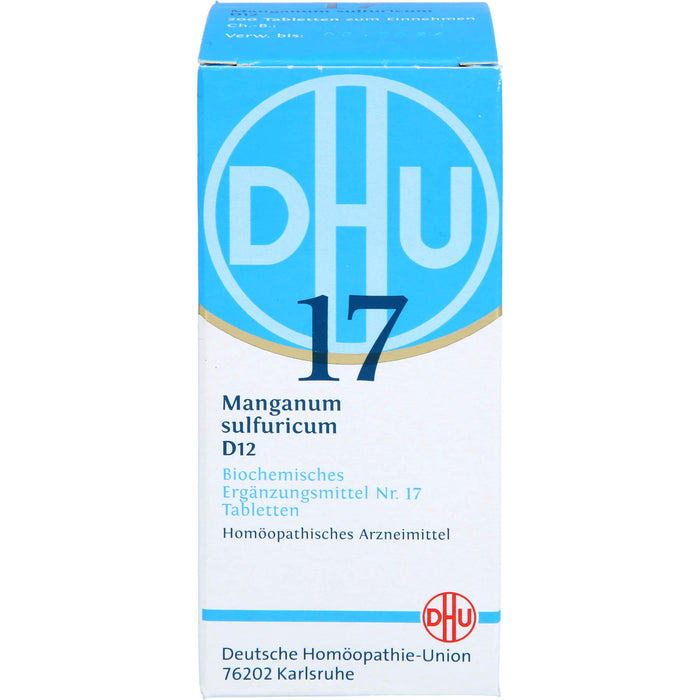DHU Schüßler-Salz Nr. 17 Manganum sulfuricum D12 Tabletten, 200 St. Tabletten