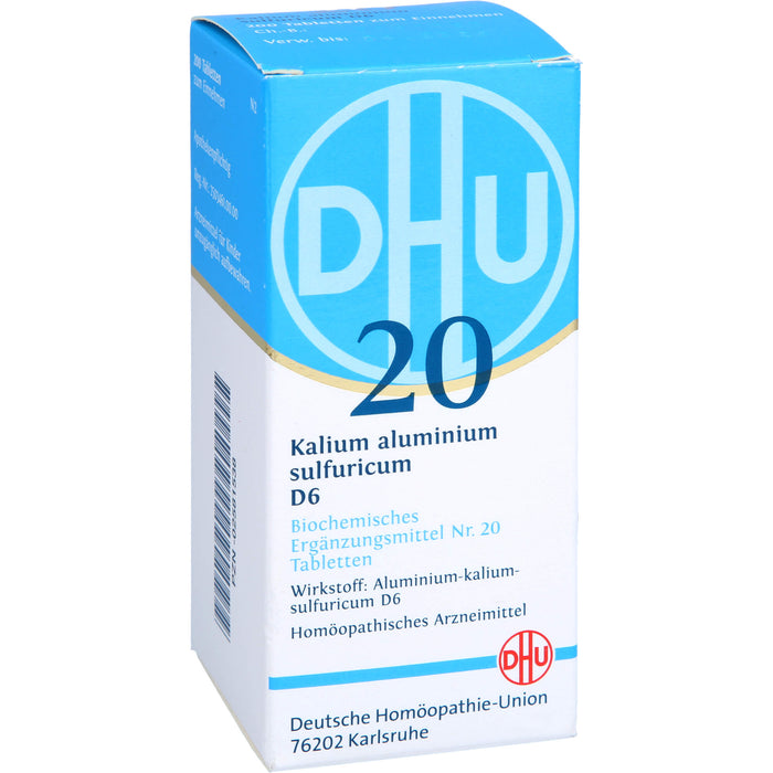 DHU Schüßler-Salz Nr. 20 Kalium aluminium sulfuricum D6 Tabletten, 200 St. Tabletten