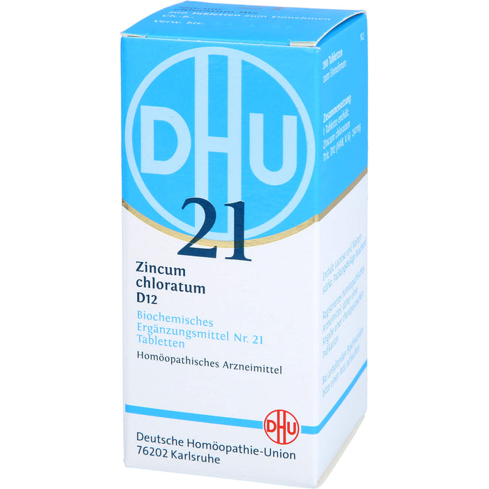 DHU Schüßler-Salz Nr. 21 Zincum chloratum D12 Tabletten, 200 St. Tabletten