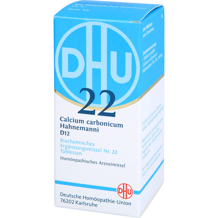 DHU Schüßler-Salz Nr. 22 Calcium carbonicum Hahnemanni D12 Tabletten, 200 St. Tabletten