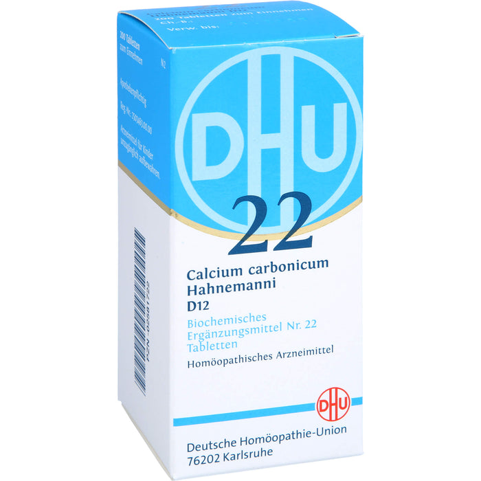 DHU Schüßler-Salz Nr. 22 Calcium carbonicum Hahnemanni D12 Tabletten, 200 St. Tabletten