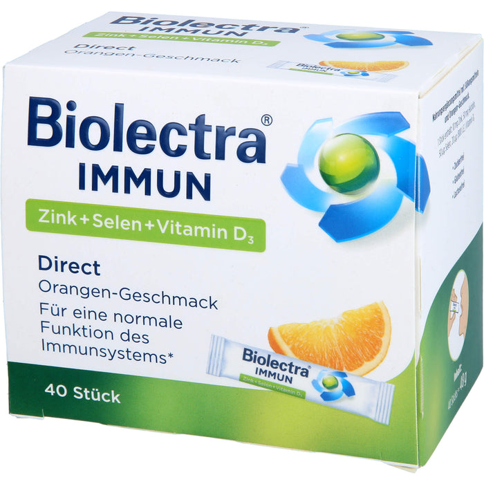 Biolectra Immun Zink + Selen + Vitamin D3 direct Micro-Pellets, 40 St. Beutel