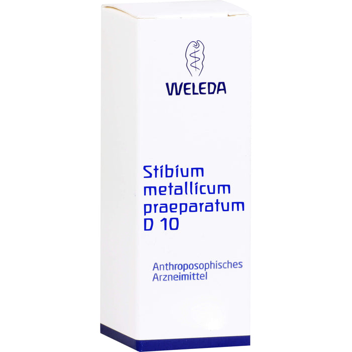WELEDA Stibium metallicum praeparatum D10 Verreibung, 20 g Pulver
