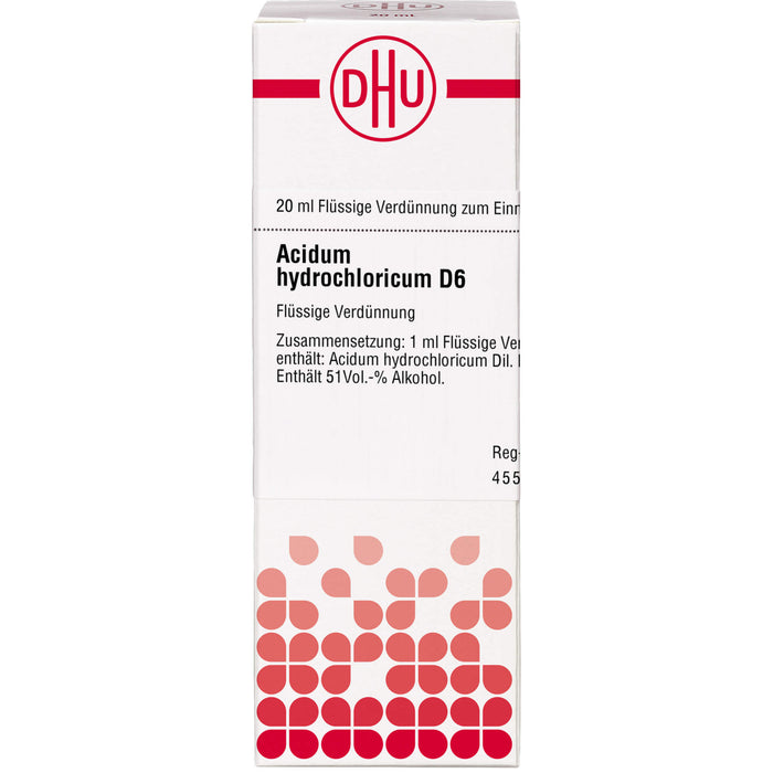 DHU Acidum hydrochloricum D6 Dilution, 20 ml Lösung