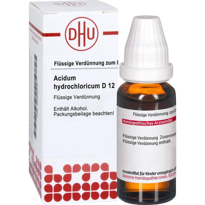 DHU Acidum hydrochloricum D12 Dilution, 20 ml Lösung