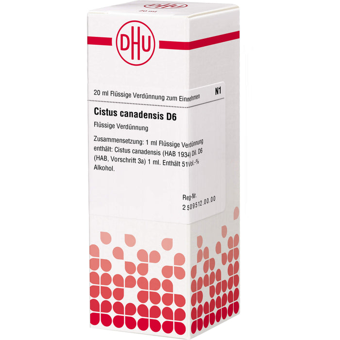 DHU Cistus canadensis D6 Dilution, 20 ml Lösung