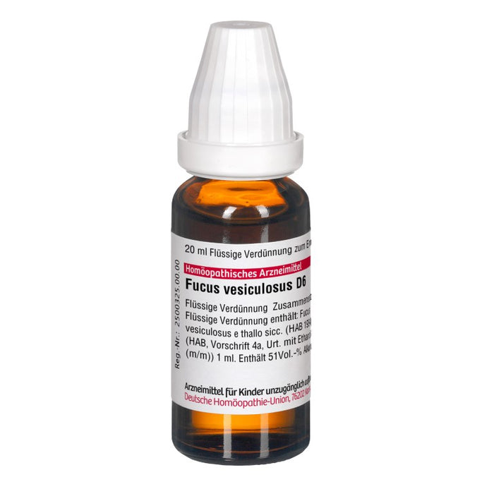 DHU Fucus vesiculosus D6 Dilution, 20 ml Lösung