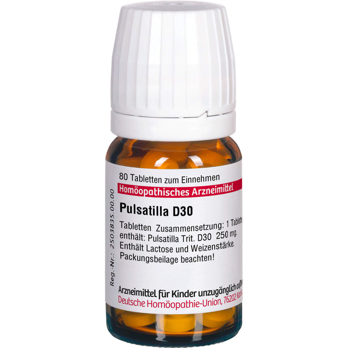 DHU Pulsatilla D30 Tabletten, 80 St. Tabletten