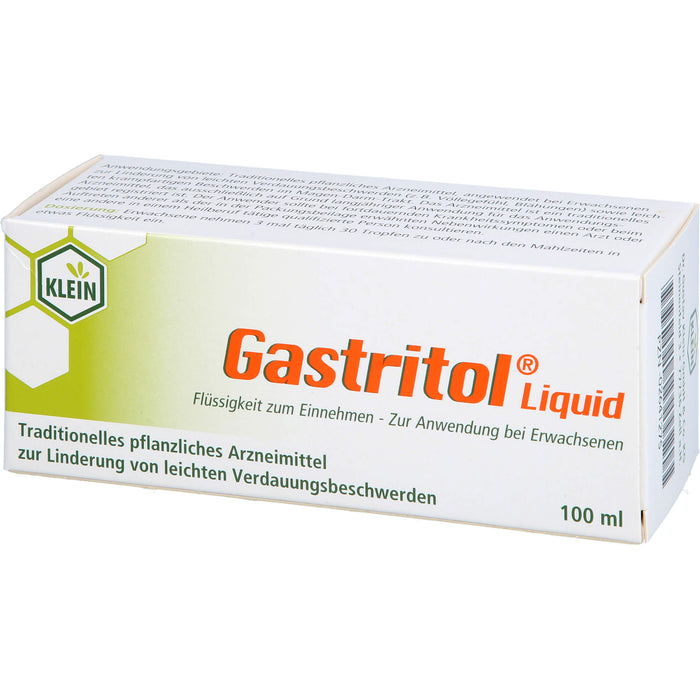 Gastritol Liquid lindert leichte Verdauungsbeschwerden, sowie leichte krampfartige Bauchbeschwerden, 100 ml Lösung