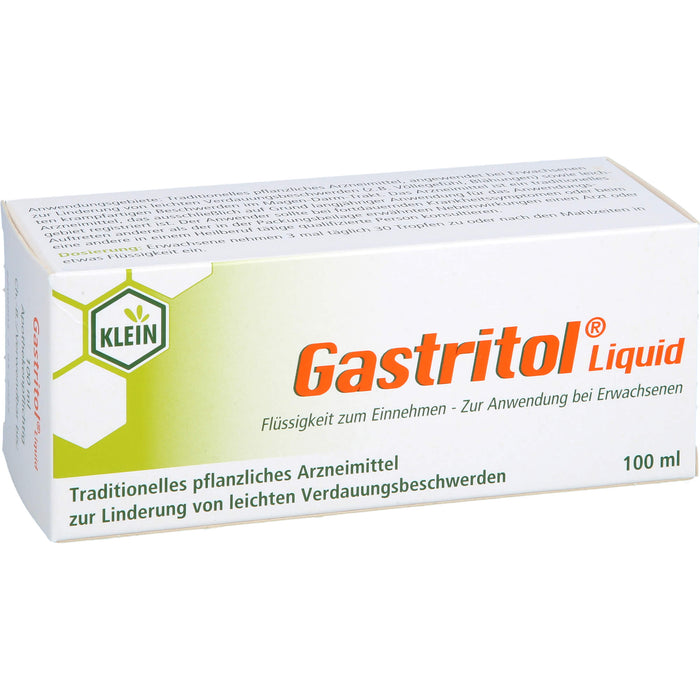 Gastritol Liquid lindert leichte Verdauungsbeschwerden, sowie leichte krampfartige Bauchbeschwerden, 100 ml Lösung