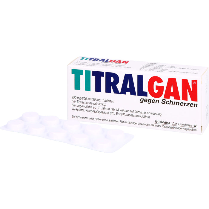 TITRALGAN gegen Schmerzen Tabletten, 10 St. Tabletten