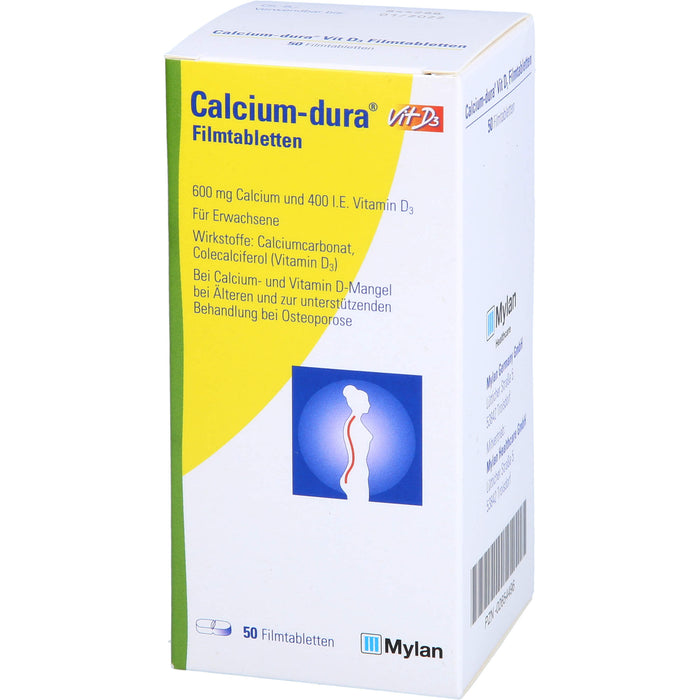 Calcium-dura Vit D3 Filmtabletten, 50 St FTA