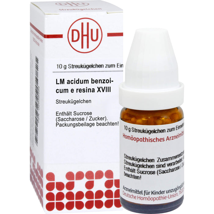DHU Acidum benzoicum e resina LM XVIII Streukügelchen, 5 g Globuli