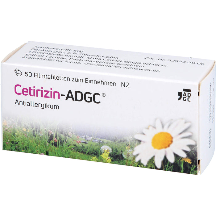 Cetirizin-ADGC Filmtabletten bei Allergien, 50 St. Tabletten