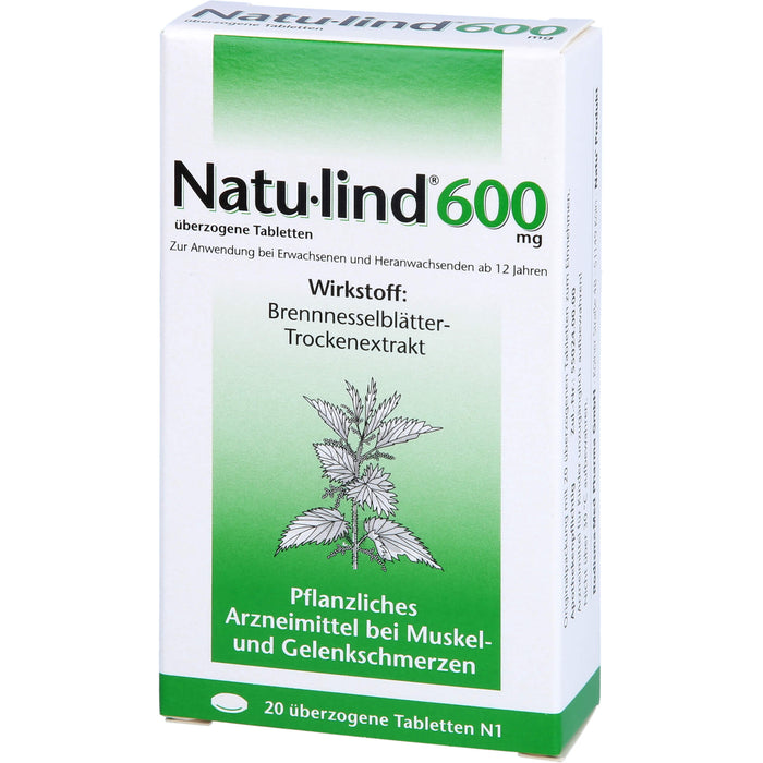 Natu-lind 600 mg, überzogene Tabletten, 20 St UTA