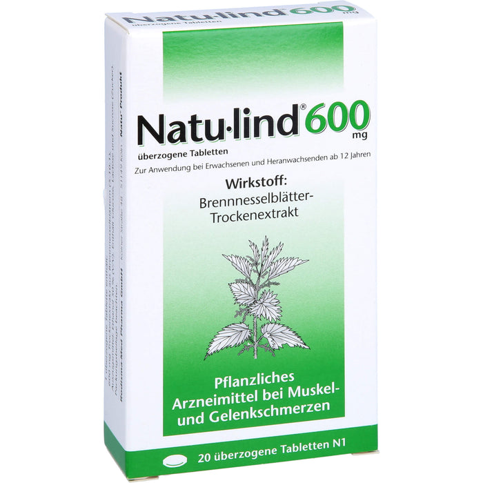 Natu-lind 600 mg, überzogene Tabletten, 20 St UTA