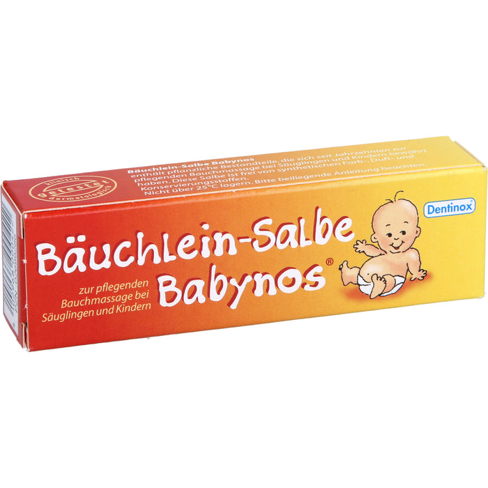 Bäuchlein-Salbe Babynos zur pflegenden Bauchmassage, 10 ml Salbe