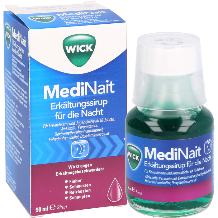 WICK MediNait Erkältungssirup, 90 ml Lösung