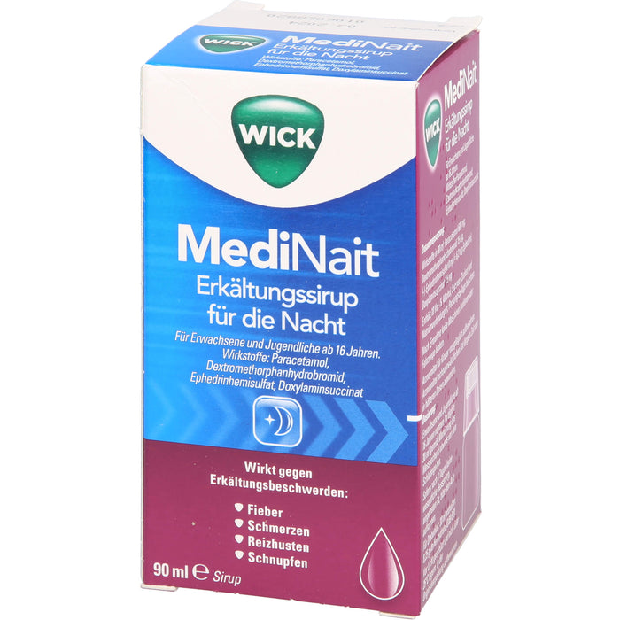 WICK MediNait Erkältungssirup, 90 ml Lösung