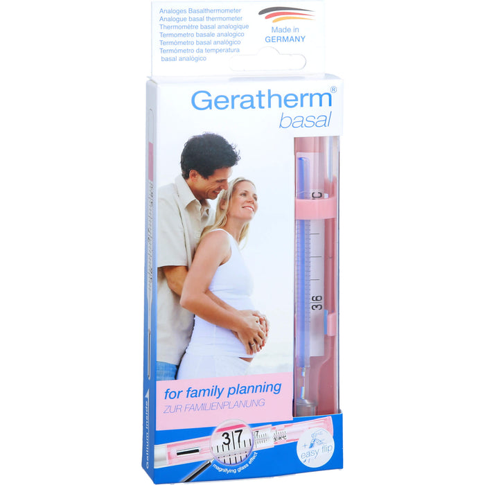 Geratherm basal analoges Basalthermometer, 1 St. Fieberthermometer