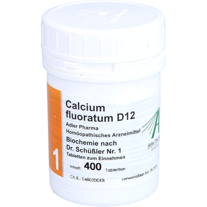 Calcium fluoratum D12 Adler Pharma Tabletten, 400 St. Tabletten