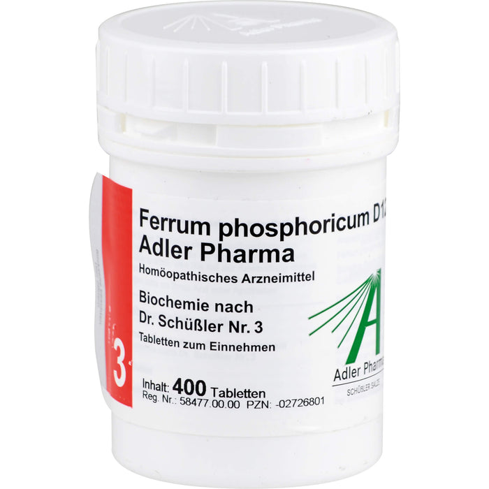 Biochemie Adler 3 Ferrum phosphoricum D12 Tbl., 400 St TAB