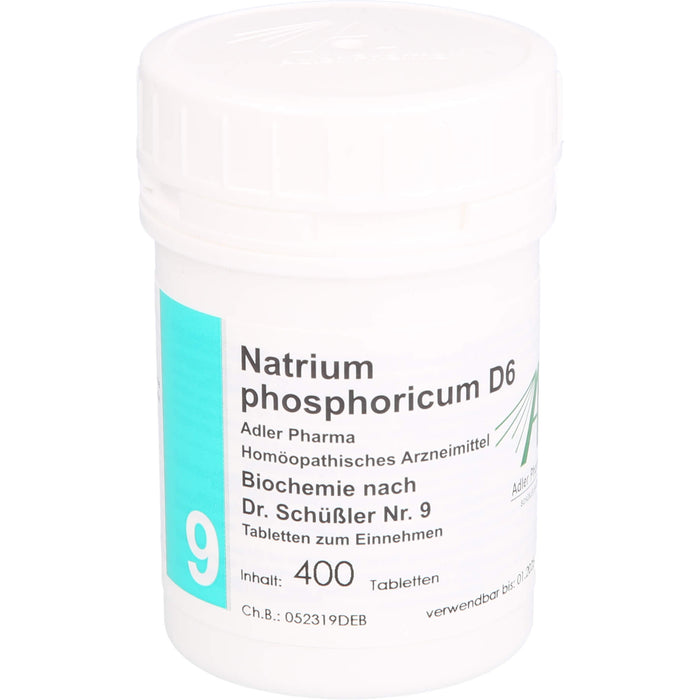 Biochemie Adler 9 Natrium phosphoricum D6 Tbl., 400 St TAB